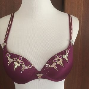 Crown Jewels 32B Bra Bejeweled Rhinestone ...